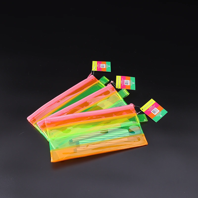 Color Transparent PVC Pencil Case